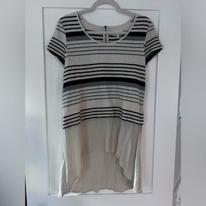 anthropologie Deletta Striped hi low top size medium